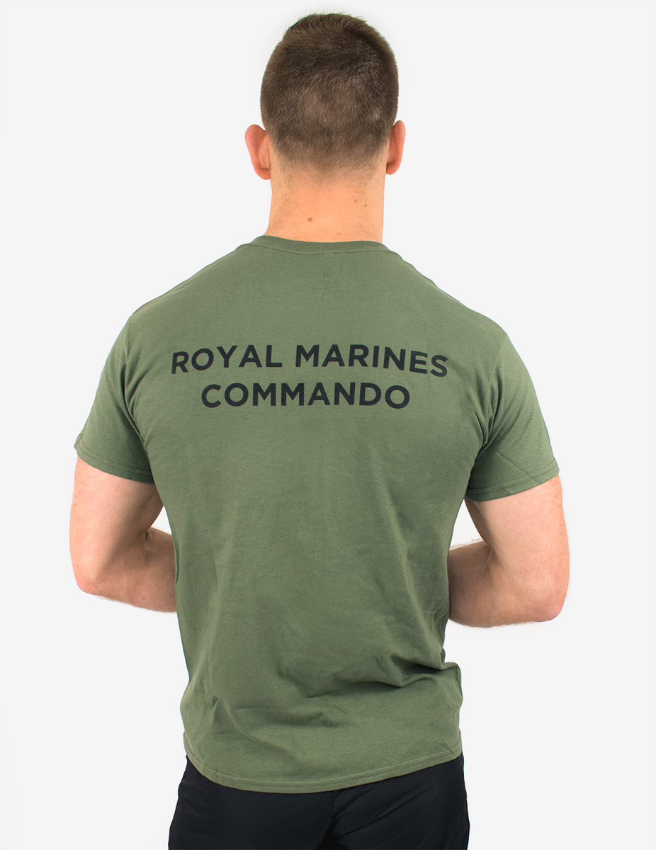 Basic Royal Marines Commando TShirt Military Green Royal Marines Shop Commando Ka Chart