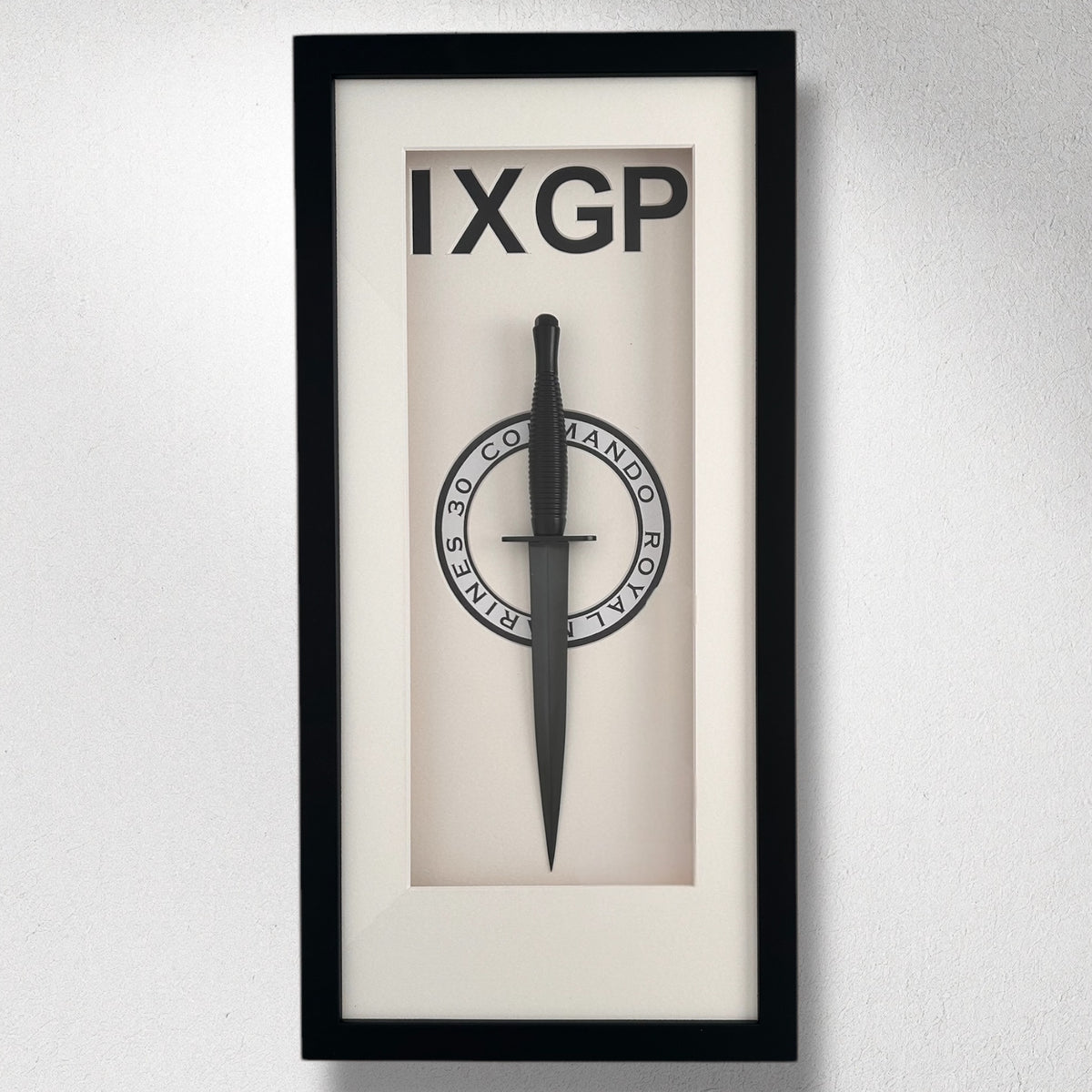 Framed Black Commando Dagger - 30 Commando – Royal Marines Shop