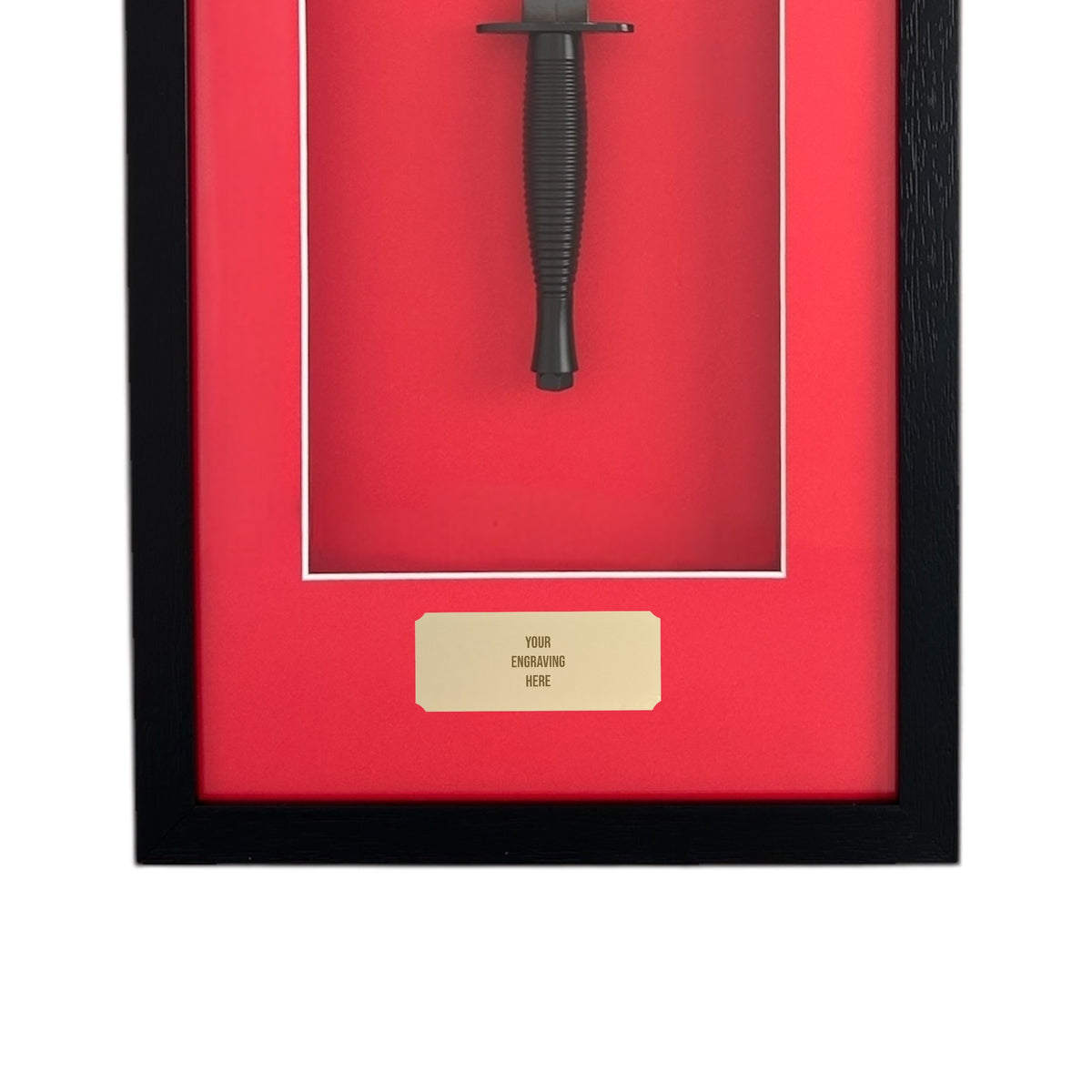 Framed Black Commando Dagger - RECCE Troop 45 Commando Black Wings ...