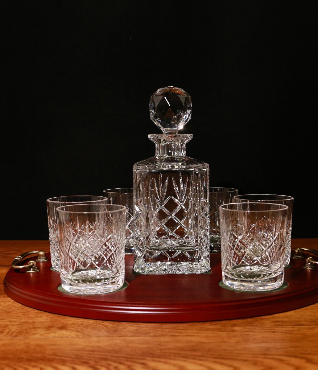 Panel Style Whisky 7 Piece Hosting Tray Set – Royal Marines Shop