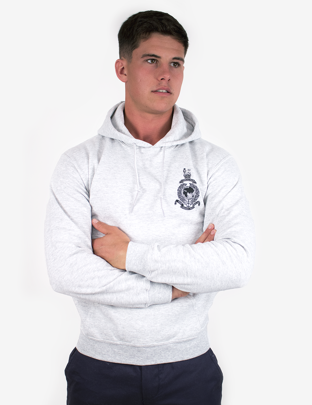 Basic Royal Marines Hoodie Grey Royal Marines Shop