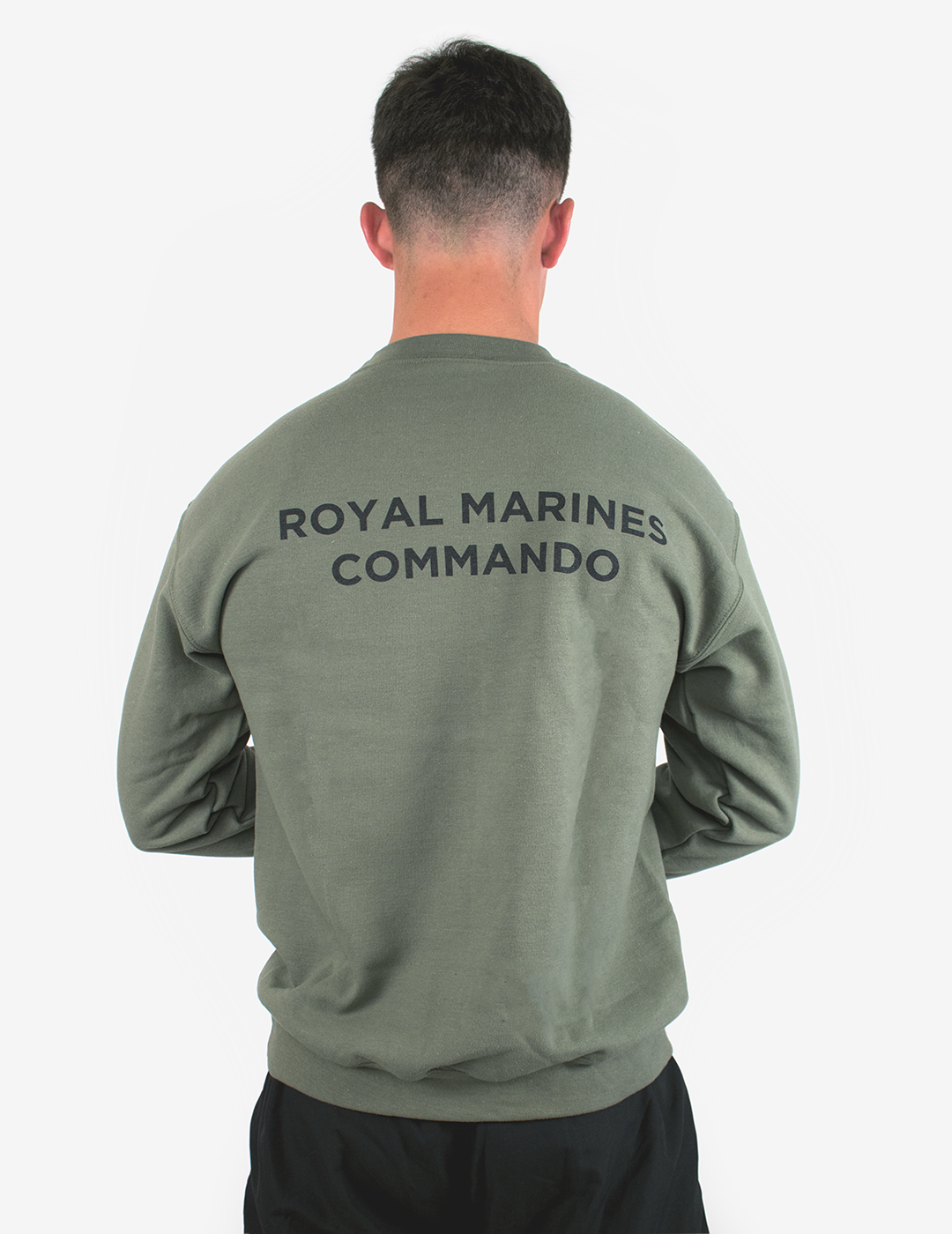 Basic Royal Marines Commando Sweatshirt Military Green Royal Marines Shop