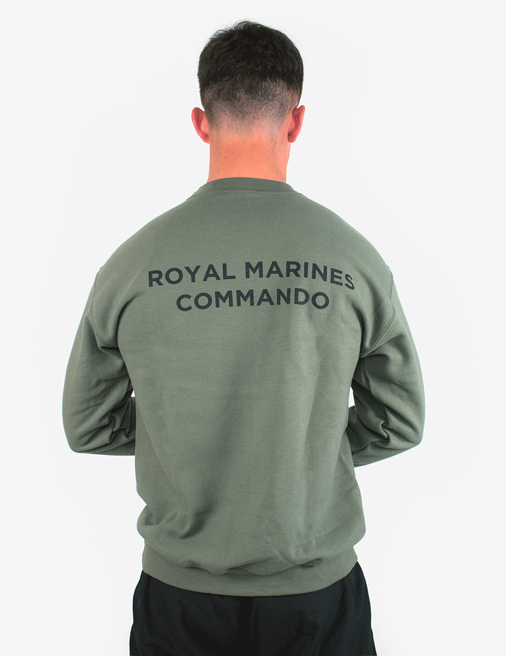 Basic Royal Marines Commando Sweatshirt Military Green