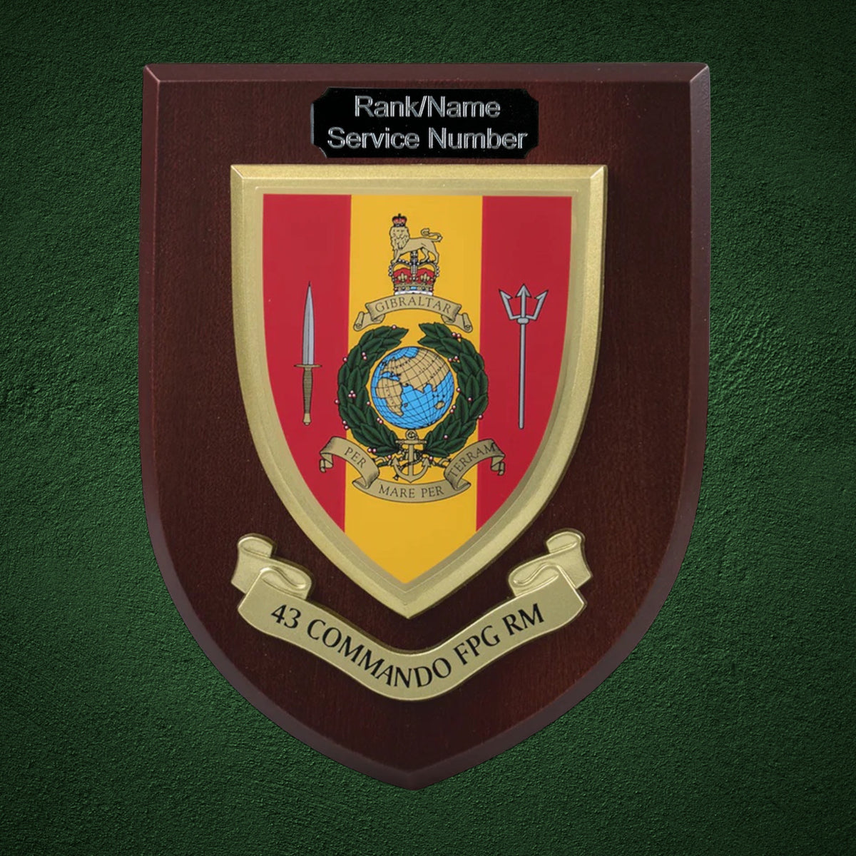 43 Commando Plaque – Royal Marines Shop